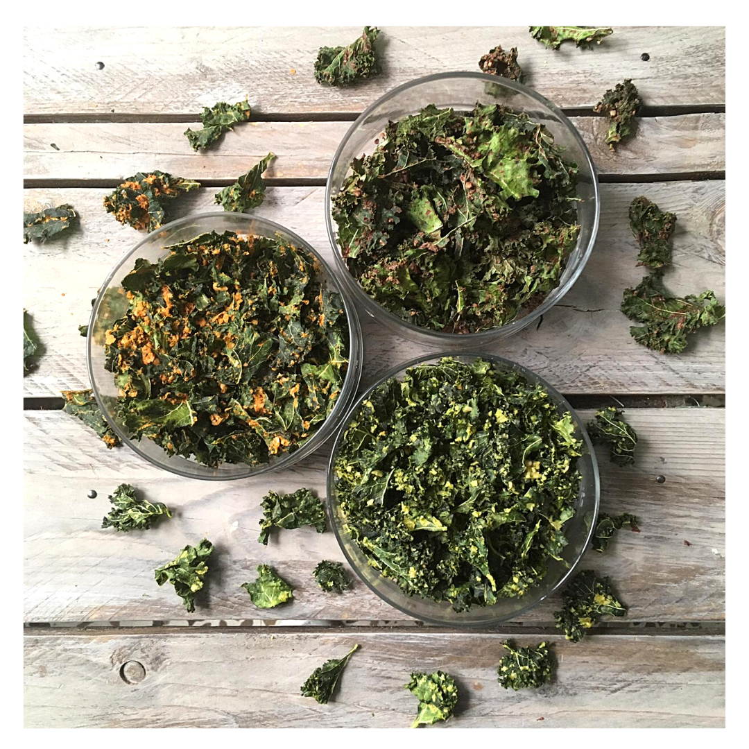 Bio chips de kale deshidratado. 100% natural, sin azúcares añadidos, conservantes ni aditivos. Natursnacks snacks y frutas deshidratadas saludables 